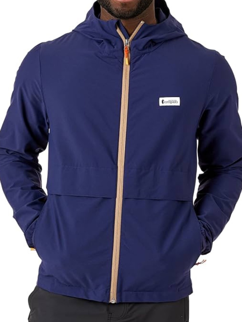 Cotopaxi Viento Full Zip Hooded Windbreaker Soft Shell Jacket Maritime Blue XL